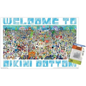 Trends International Nickelodeon Spongebob - Every Character Ever 19 Unframed Wall Poster Prints - 1 of 4