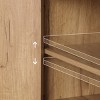 GlasFlength Decorative Storage Cabinets Modern Accent Storage Cabinet with 3 Drawers Free standing Cabinet for Living Room, Beige, 27.6"*11.8"*31.5" - 3 of 4