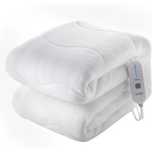Heated Mattress Pad Twin Size - Fast Heating 5 Heat Settings and 10 Hours Auto-Off Quilted Electric Mattress Pad with Overheating Protection - 1 of 4