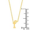Slickblue Stylish Custom Initial Necklace for Women, 18" Link Chain+2" Ext., Rose Gold/Gold/Silver Options, b-z Options - 2 of 3