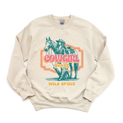 Simply Sage Market Women's Graphic Sweatshirt Wild Spirit Distressed