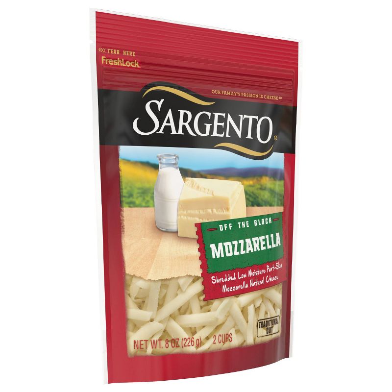 Sargento Natural Mozzarella Shredded Cheese - 8oz, 5 of 10