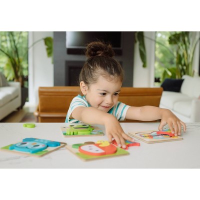 Chuckle &#38; Roar My 1st Wooden Puzzle Set - 4pk_3