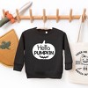 The Juniper Shop Hello Pumpkin Face Toddler Graphic Sweatshirt - 2 of 3