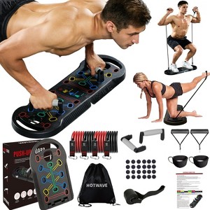 Push Up Board Fitness, Portable 20-in-1 Foldable Push Up Bar for Home Gym, Floor Pushup Handles, Strength Training for Men and Women, Patent Pending - 1 of 1