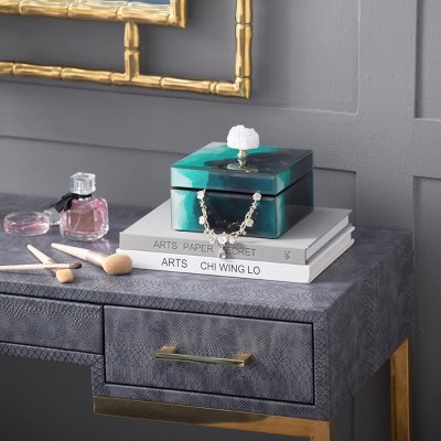Marbled Jewelry Box, Jewelry Cabinet, Jewelry Box For Women-Cuddlewood