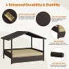 Yaheetech Rattan Dog House with Canopy and Water-Resistant Cushion - 4 of 4