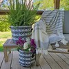 Darware Boho Black and White Grow Bags; 4pc Set Fabric Planter Bags in Geometric Design - 3 of 4