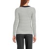 Lands' End Women's Drapey Rib Skimming Long Sleeve Henley - 2 of 4