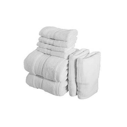 Bennett Shea Home 8pc Odor Resistant Assorted Bath Towel Set Bright White Microfiber Machine Washable Non slip Secking Target