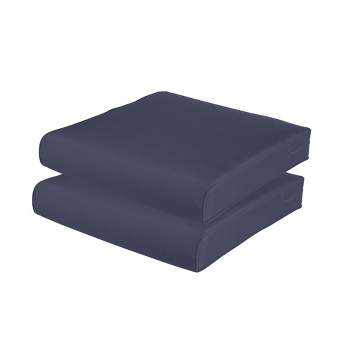 Aoodor Outdoor Chair Cushion 24''x24''（23''x26'', 21''x21'', 25''x25''）Soft, Fade-resistant Polyester, Removable Cover with Hidden Zipper, Adaptable Secure Ties, Set of 2 Available sizes suit your patio, garden, or terrace