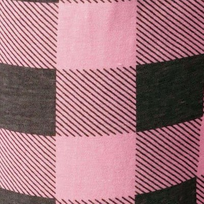 pink charcoal buffalo plaid