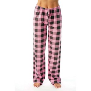 Just Love Womens Buffalo Plaid Knit Jersey Pajama Pants Buffalo Check - 1 of 2