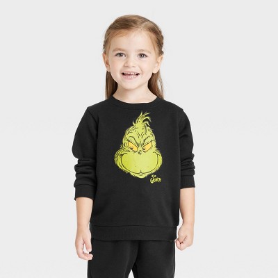 Toddler The Grinch Pullover Sweatshirt - Black