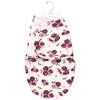 Hudson Baby Infant Girls Plush Faux Fur Swaddle Wrap, Rose, 0-3 Months - 2 of 2