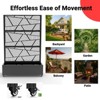 Privacy Screen with Planter Box, 72" H x 47" W Outdoor Privacy Screens and 3-Panels, Garden Decorative Planter Box with Trellis - 4 of 4