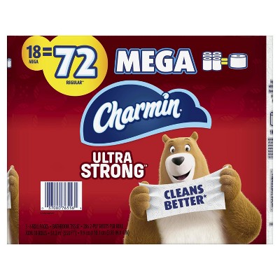Charmin Ultra Strong Toilet Paper - 18 Mega Rolls