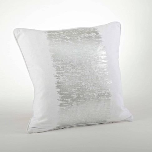 Silver decorative outlet pillows