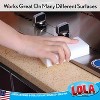 Lola Products Rubaway Eraser Pad, Melamine Sponge, Comparable to Popular Brand Eraser Pads, Powerfully Removes Soap Scum, Scuff Marks, Ink, 24 Pack - 3 of 4