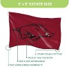 NCAA University of Arkansas Flag with Grommets, 3'x5' Arkansas Razorbacks Outdoor College Flags & Banners for Garden Patio Indoor Wall Décor - 3 of 4
