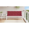 vidaXL Garden Bench Cushion Set of 2 Wine red - 3 of 4