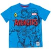 Marvel Avengers Captain America Hulk Thor Iron Man T-Shirt and Mesh Shorts Outfit Set Toddler to Big Kid - 4 of 4