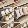 Shoe Cabinet with 2 Flip Drawers, Wooden Shoe Organizer with Adjustable Shelf - 4 of 4
