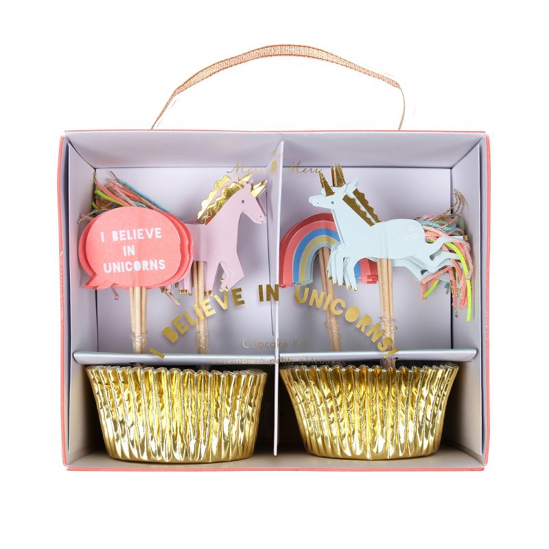 Meri Meri I Believe In Unicorns Cupcake Kit (Pack of 24), 1 of 8