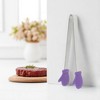 Unique Bargains Pcs Food Tongs Glove-Shaped Ice & Food Tongs Dishwasher Safe Stainless Steel Silicone 5 Inch 1 Pcs - 2 of 3