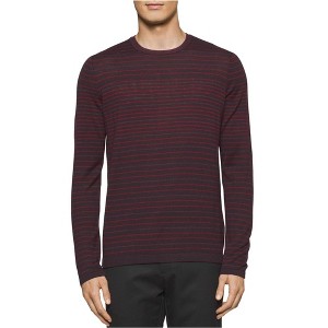 Calvin Klein Mens Jagged-Striped Pullover Sweater - 1 of 1