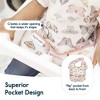 Tiny Twinkle Mess-Proof and Waterproof Baby Food Bib for Boys or Girls, Machine Washable and BPA-Free w/Adjustable Closure - 2 of 4