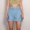 Anna-Kaci Lounge Women's Gingham Lounge Shorts with Elastic Waistband Adjustable Side Tie Details and Relaxed Casual Fit - 4 of 4