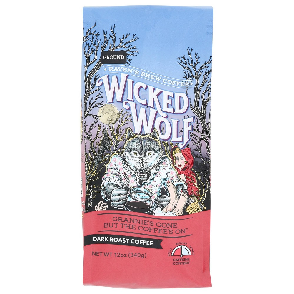 Photos - Coffee Raven's Brew Wicked Wolf Ground  - 12oz