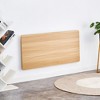 VYNXARIA Laundry Room Folding Table Wall Mounted Folding Table for Small Spaces,Fold Down Desk,45x22",Burly Wood - 4 of 4