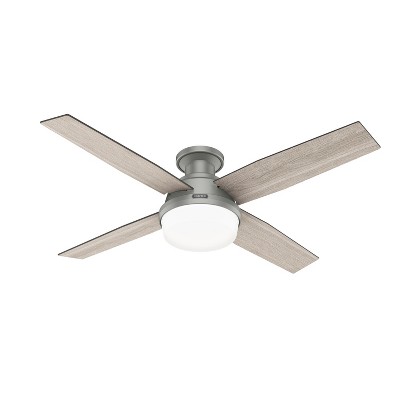 52" Dempsey Low Profile Ceiling Fan with Remote (Includes LED Light Bulb) - Hunter Fan