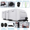 Unique Bargains 210D Oxford Waterproof Windproof Travel RV Trailer Cover With Storage Bag - 4 of 4