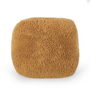 Moloney Modern Microfiber Chenille Round Pouf - Christopher Knight Home - 1 of 4