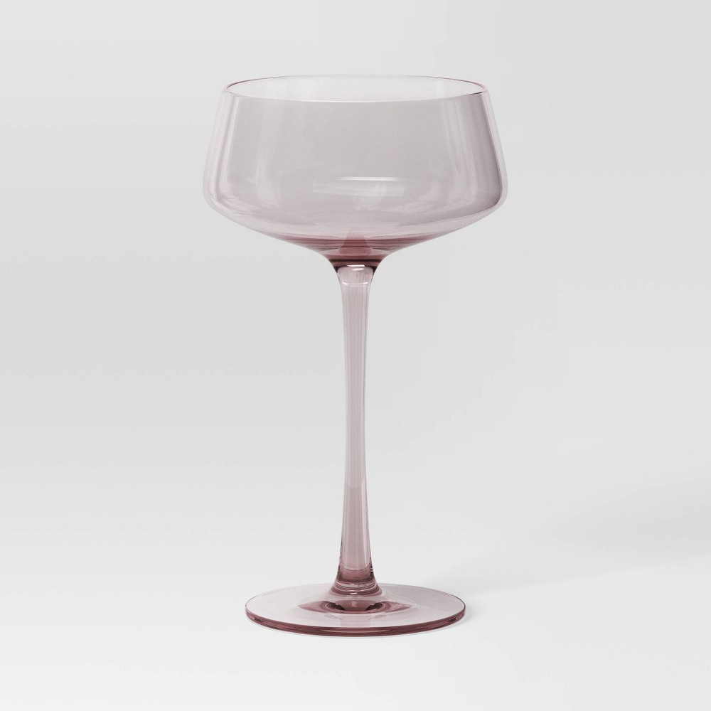 Photos - Glass 9.8oz Cocktail Coupe  Pink - Threshold™