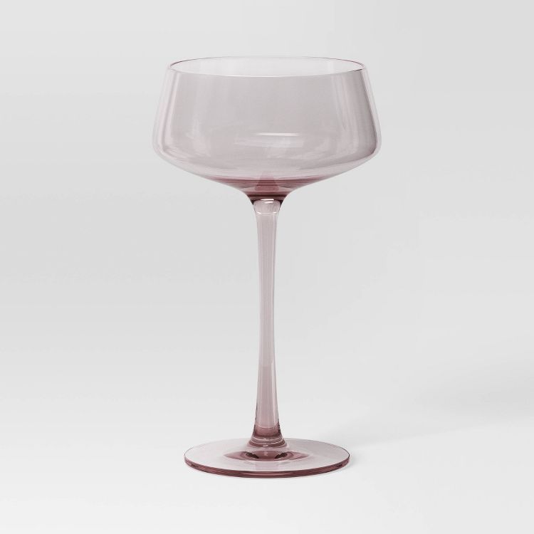9.8oz Cocktail Coupe Glass Pink - Threshold™: Martini & Cocktail Glass ...