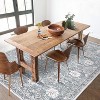 Washable Vintage Floral Area Rug, Low Pile Non-Slip Soft Floor Carpet for Living Room Bedroom Playroom Nursery - 2 of 4