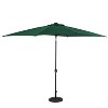 10' x 6.5' Rectangular Nassau Market Patio Umbrella with LED Bulb Lights - Island Umbrella: Solar Powered, Weatherproof - 3 of 4
