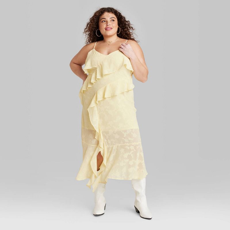 Women's Ruffle Midi Dress - Wild Fable™, 3 of 11