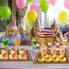Gold Cake Stand Set,Metal Round Cake Stand Cookie & Dessert Display Tray,Banquet Tower Tray with Handle Perfect for Any Party Celebration(5 Sizes) - 3 of 4