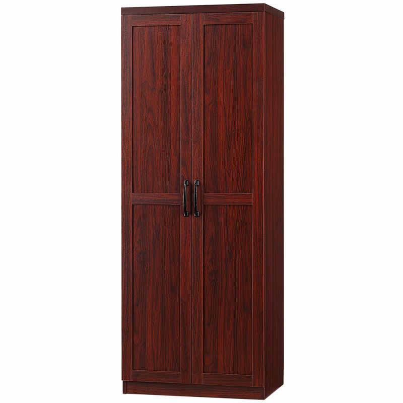 HOMCOM 63" 2-Door Kitchen Pantry, Freestanding Storage Cabinet with 2 Adjustable Shelves for Kitchen or Living Room, 4 of 7