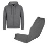 Galaxy By Harvic Men's Modern Fit Fleece-Lined Full-Zip Hoodie & Jogger 2-Piece Set - 3 of 4