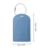 Unique Bargains Semicircle Luggage Tag 1 Pc - 2 of 4