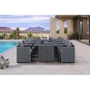 PURPLE LEAF Patio Dining Furniture Set Modern Outdoor Furniture Set Aluminum Dining Table and Chairs - 3 of 4