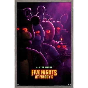 Trends International Five Nights at Freddy's Movie - Teaser One Sheet Framed Wall Poster Prints - 1 of 4