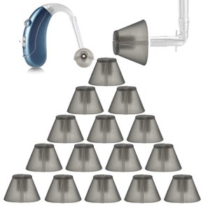 MEDca Hearing Aid Standard Receiver Tulip Domes Compatible with GN Resound Sure Fit, Universal Invisible Tip Replacement Ear Domes for BTE PSAP - 1 of 4