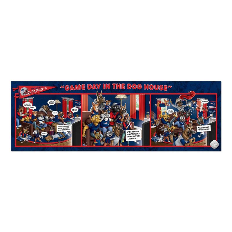 NFL New England Patriots Game Day in the Dog House Puzzle - 1000Pc, 3 of 4